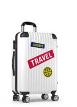 Ubezpieczenie turystyczne za granicą - biała walizka, którą zabierasz na wakacje chronione polisą kupioną w Warcie