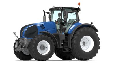Niebieski traktor ubezpieczony w Warcie
