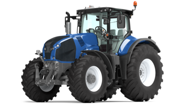 Niebieski traktor ubezpieczony w Warcie