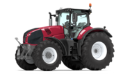 Czerwony traktor symbolizujący agrobiznes