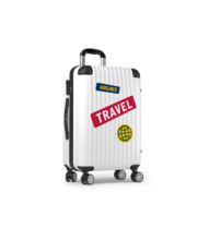 Ubezpieczenie turystyczne za granicą - biała walizka, którą zabierasz na wakacje chronione polisą kupioną w Warcie