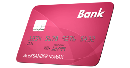 Różowa karta bankowa - debetowa lub kredytowa