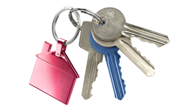 Klucze symbolizujące zabezpieczenie kredytu hipotetycznego