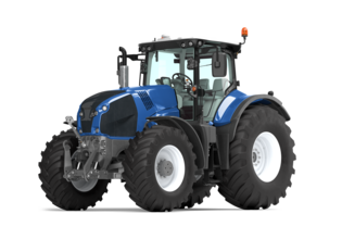 Niebieski traktor ubezpieczony w Warcie