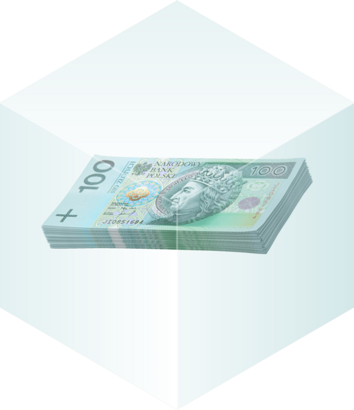 Banknoty symbolizują ubezpieczenie łączące w sobie element oszczędnościowy i ochronny