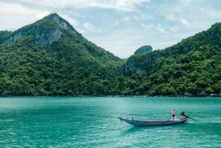 Widok na egzotyczne wyspy Tajlandii