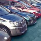 Samochody na parkingu bez tablic rejestracyjnych 